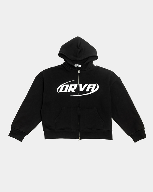 (02) ZIP-UP HOODIE BLACK