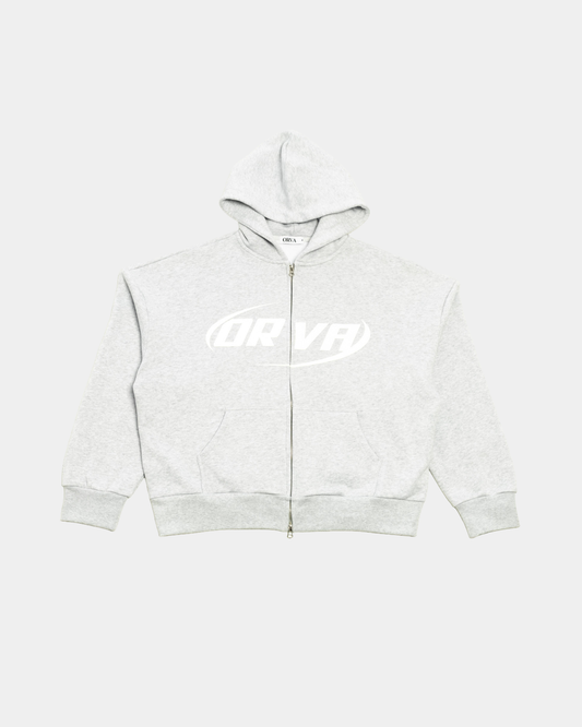 (02) ZIP-UP HOODIE GREY